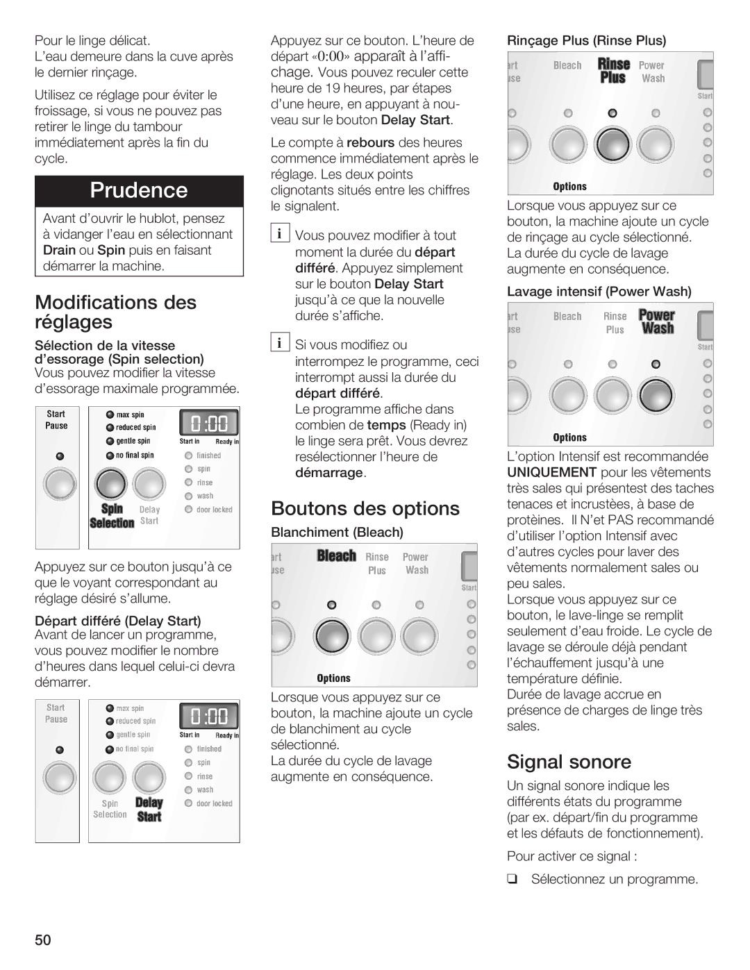 Bosch Appliances Nexxt DLX manual Chage. Vous, Dans Cuve, Laffi5, Le dernier Rinçage 