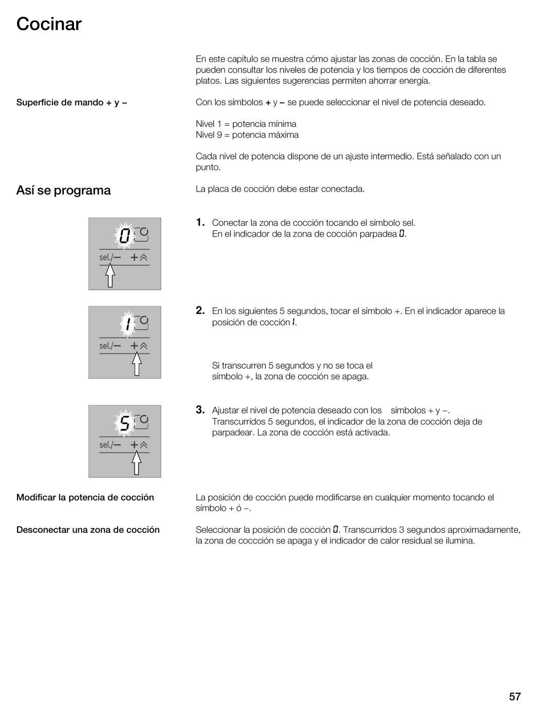 Bosch Appliances NIT8053UC manual Cocinar, Así se programa 