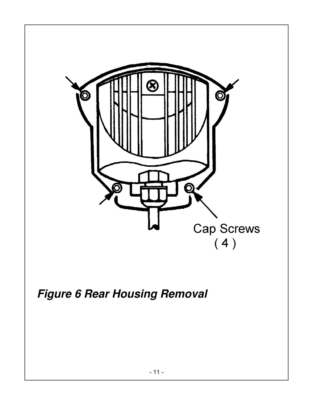 Bosch Appliances REG-D1 installation instructions Rear Housing Removal 