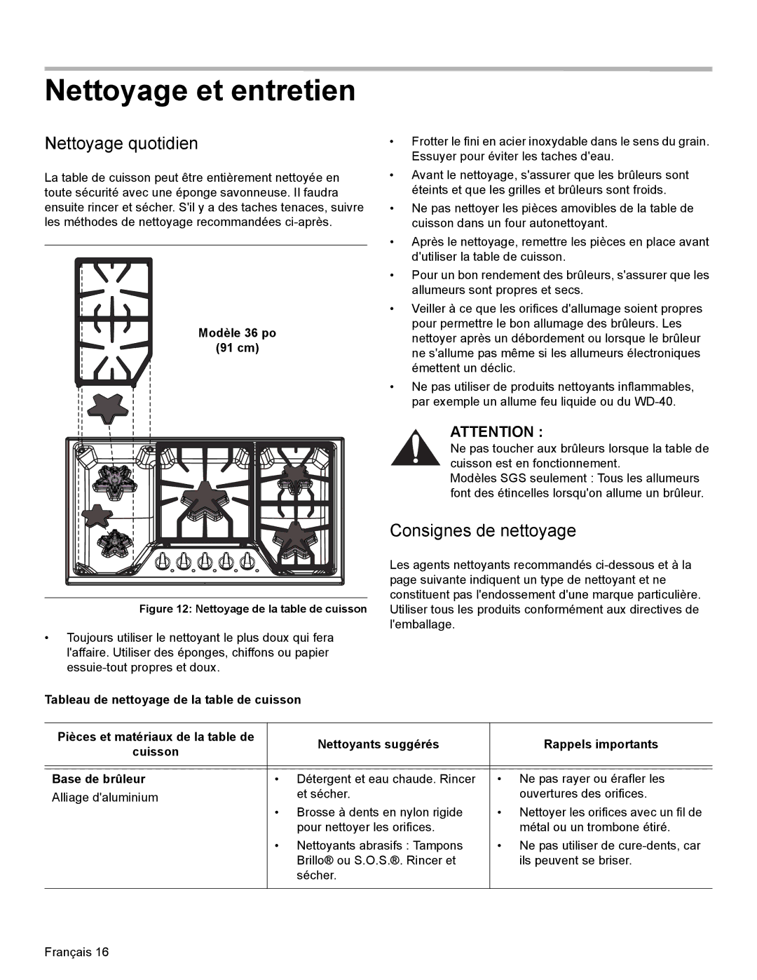 Bosch Appliances SGSX manual Nettoyage et entretien, Nettoyage quotidien, Consignes de nettoyage 