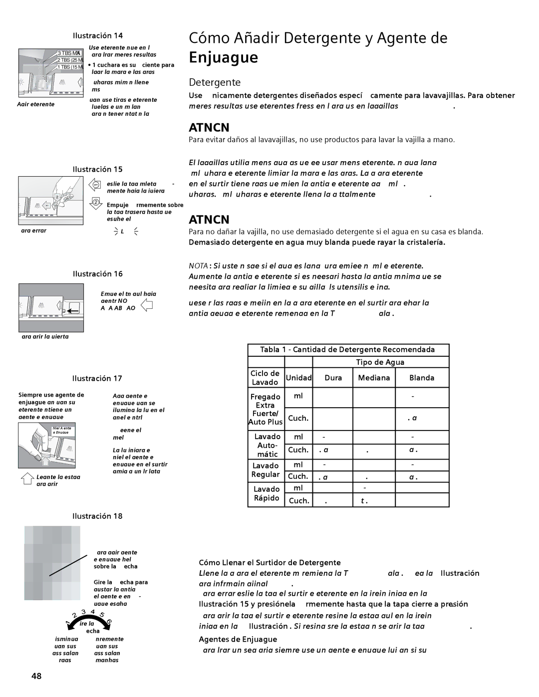 Bosch Appliances SGV45E03UC manual Cómo Añadir Detergente y Agente de, Enjuague 