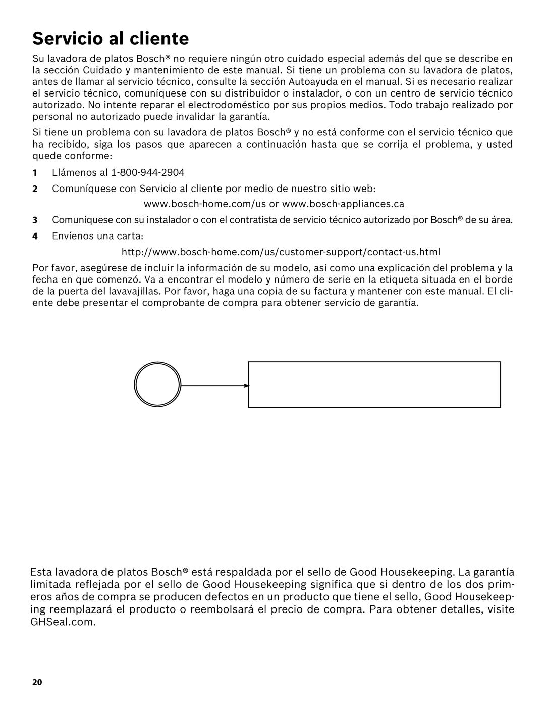 Bosch Appliances SHE43R5XUC manual Servicio al cliente 