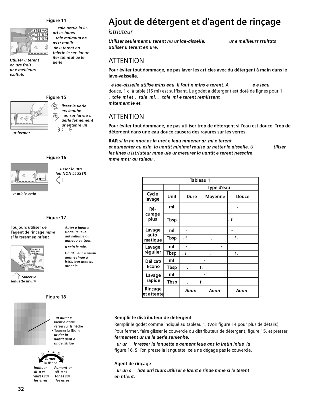 Bosch Appliances SHE44C manual Ajout de détergent et d’agent de rinçage, Distributeur 