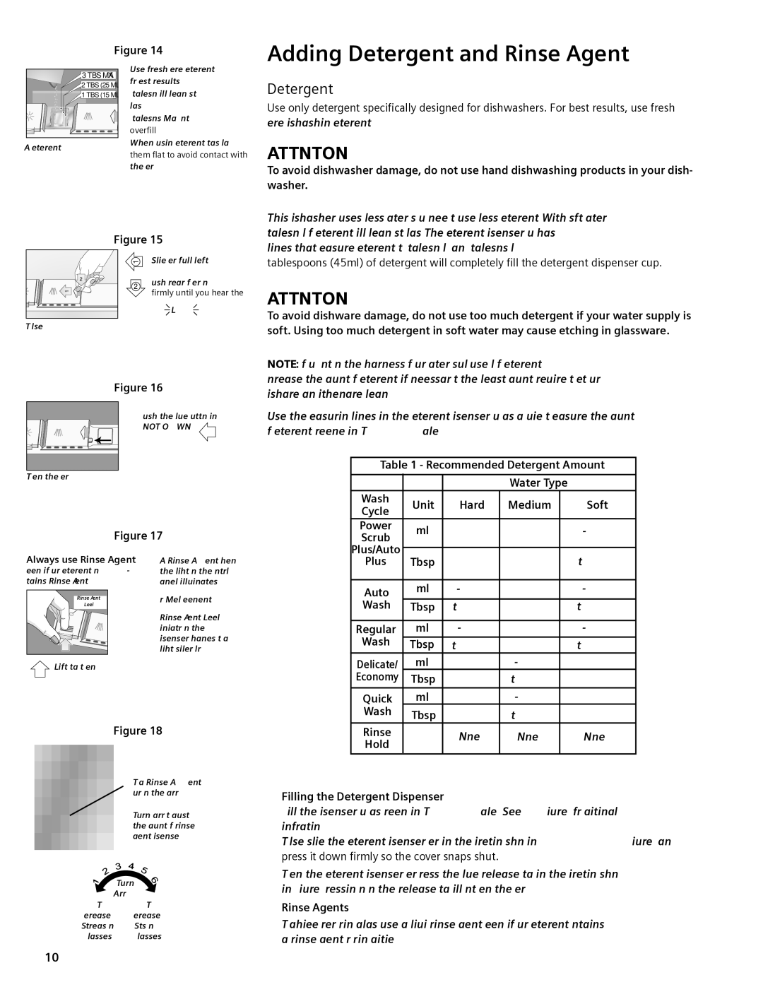 Bosch Appliances sHV56C, sHe68M, sHe58C, sHX68M, sHV57C, sHX57C, sHX56C, sHX55M, sHV68M manual Adding Detergent and Rinse Agent 