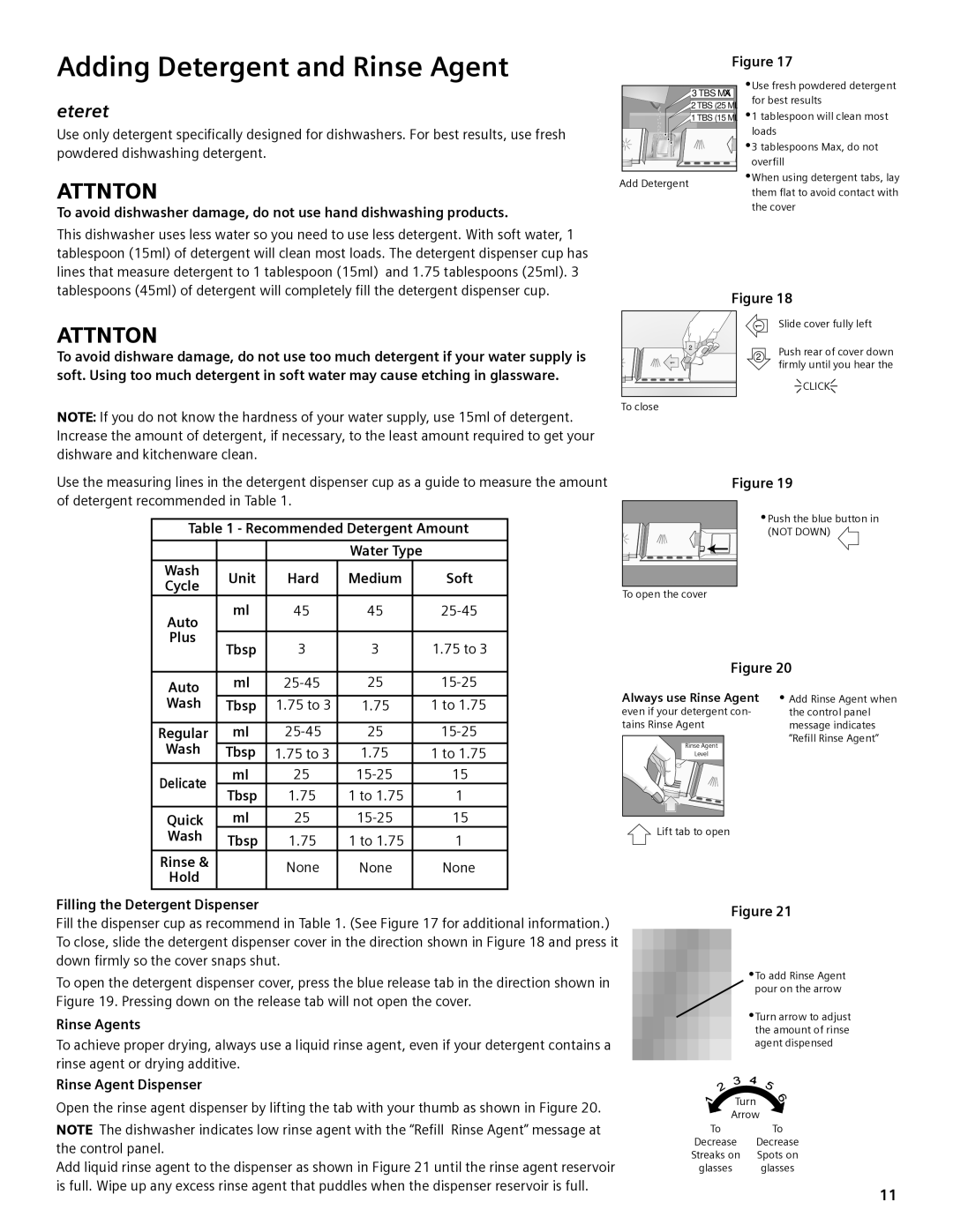 Bosch Appliances SHV98M, SHE98M, SHE99C, SHX98M, SHX99A manual Adding Detergent and Rinse Agent 