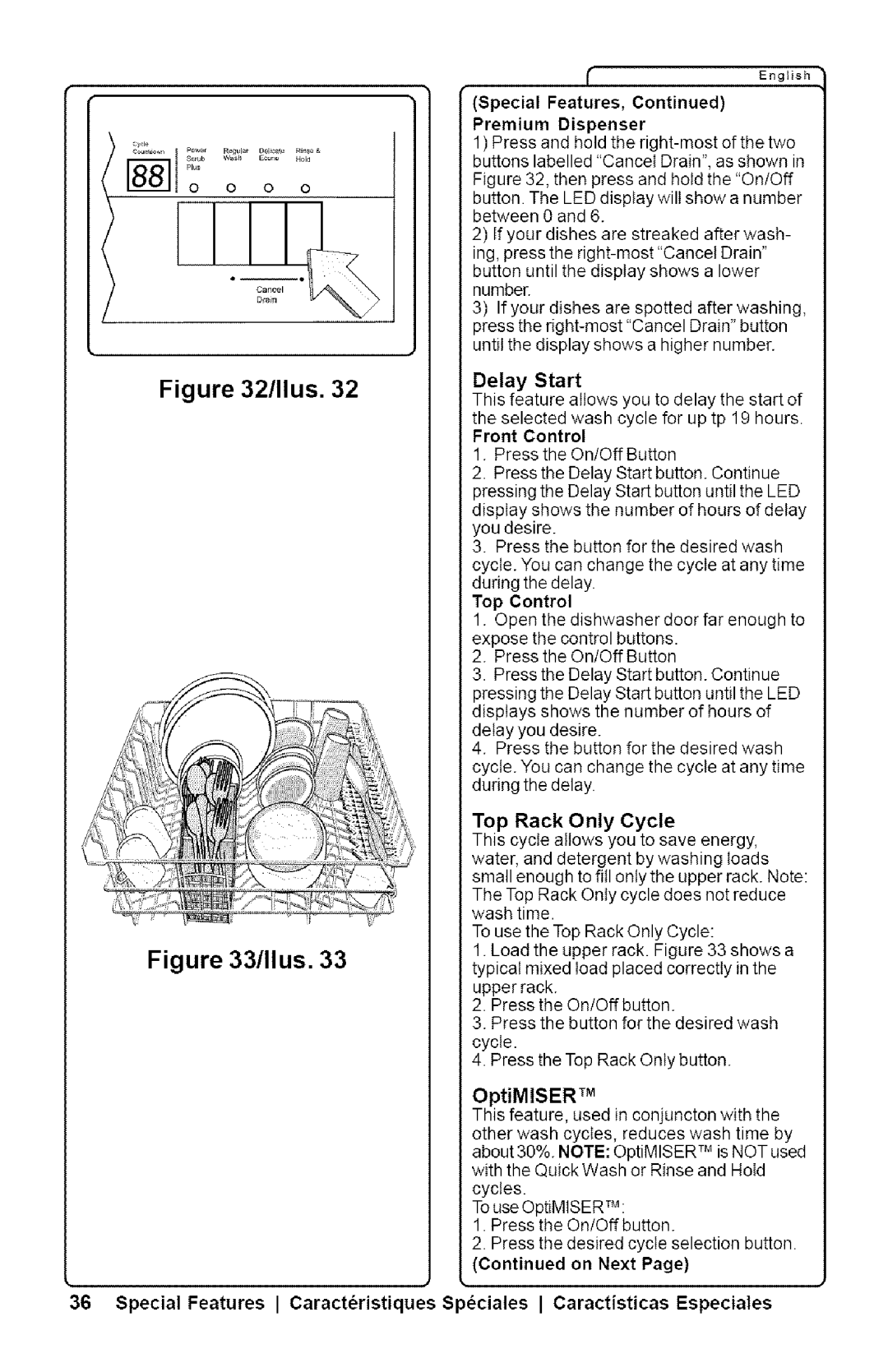 Bosch Appliances SHX33AI manual Delay Start 