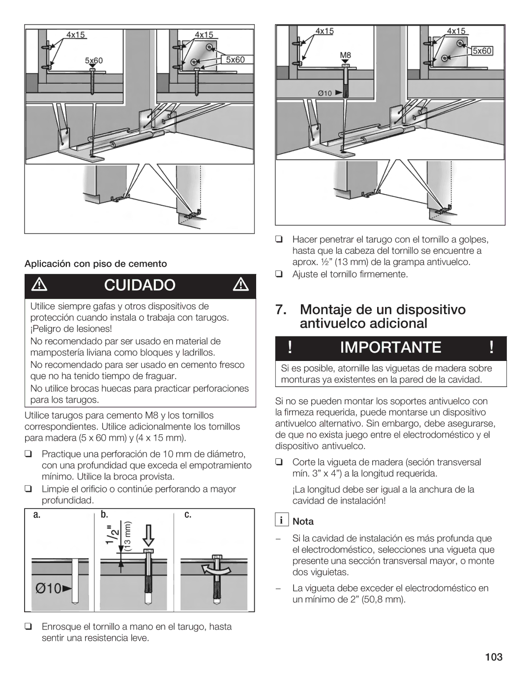 Bosch Appliances Single Door manual 