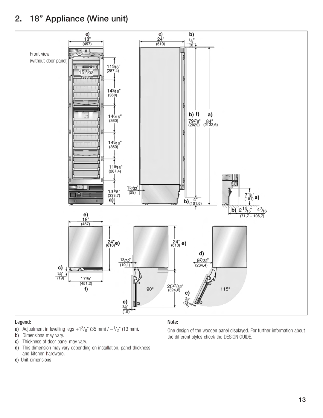 Bosch Appliances Single Door manual 