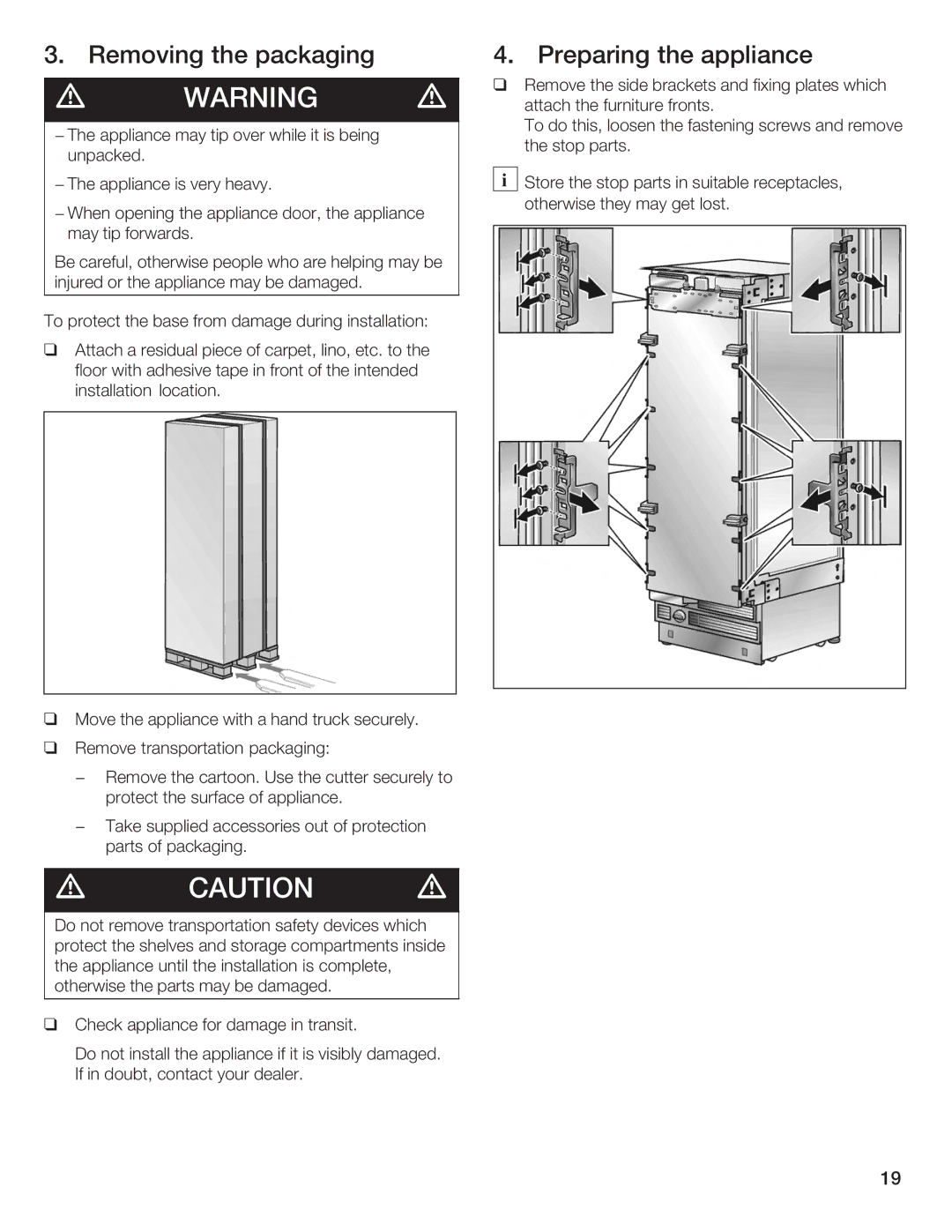 Bosch Appliances Single Door manual 