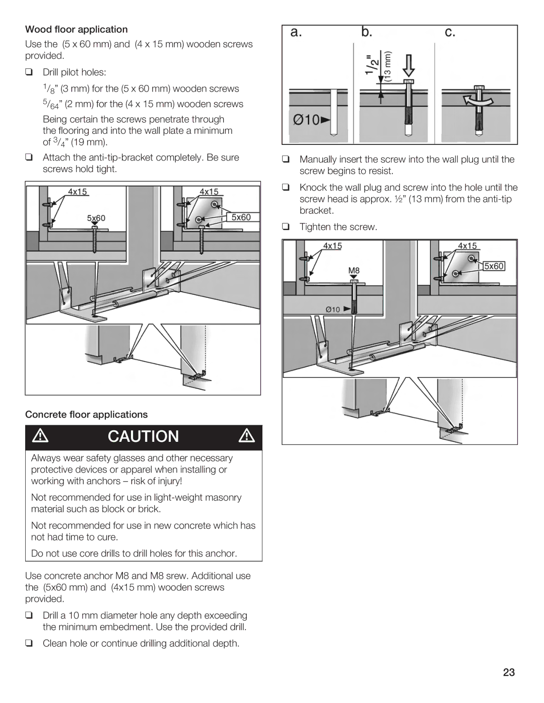 Bosch Appliances Single Door manual 