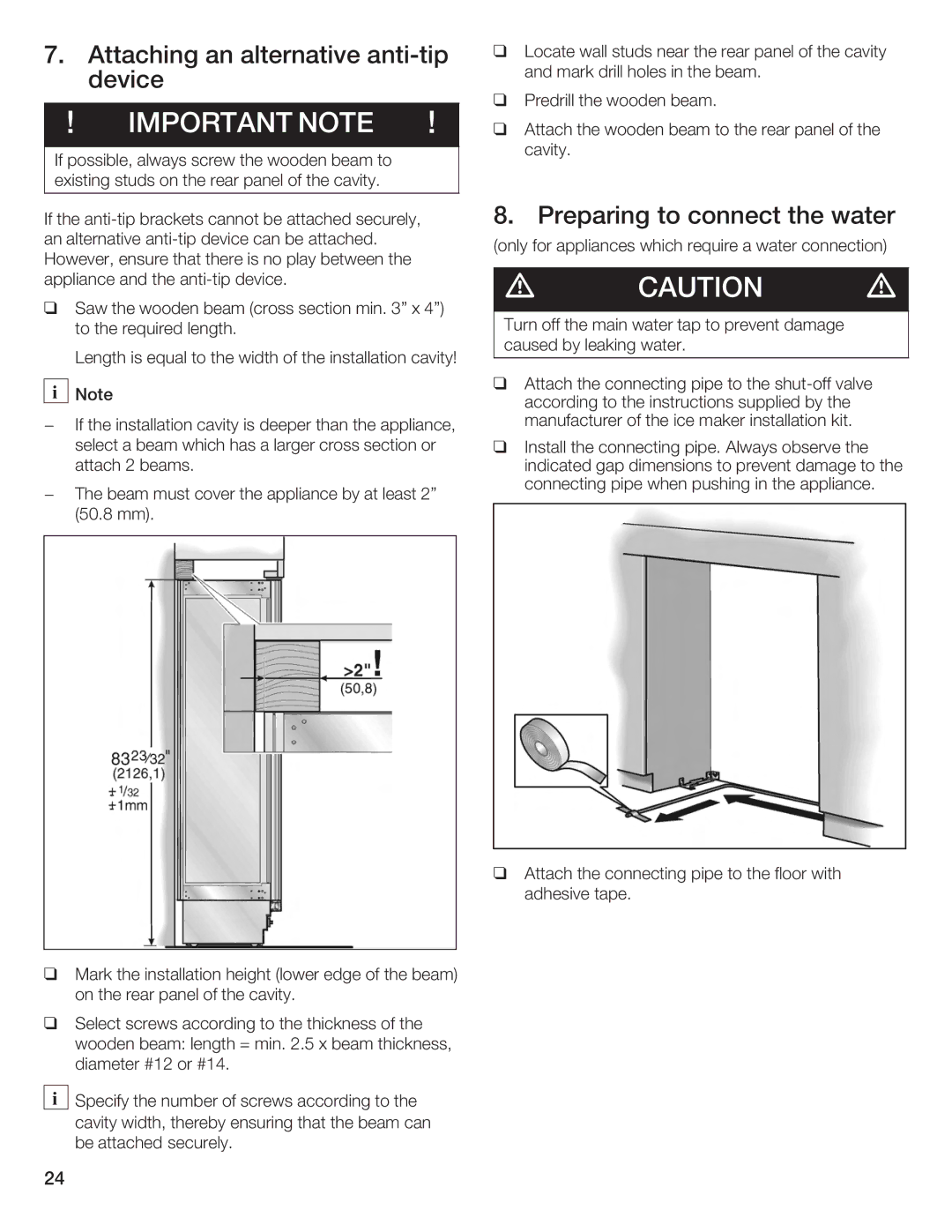 Bosch Appliances Single Door manual 