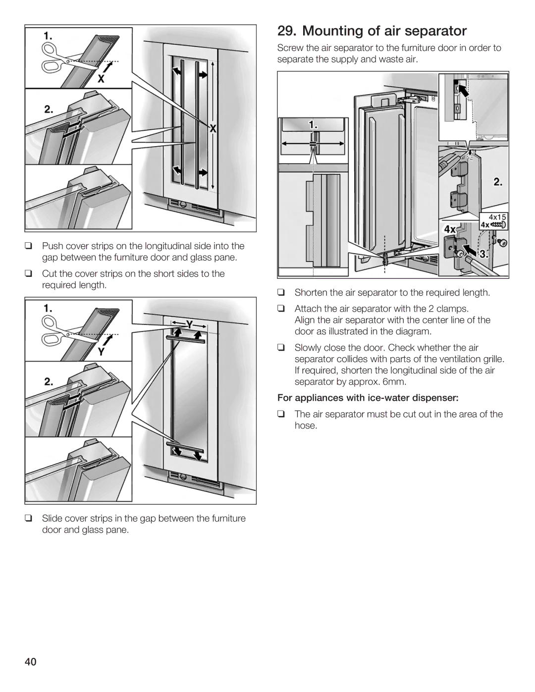 Bosch Appliances Single Door manual 