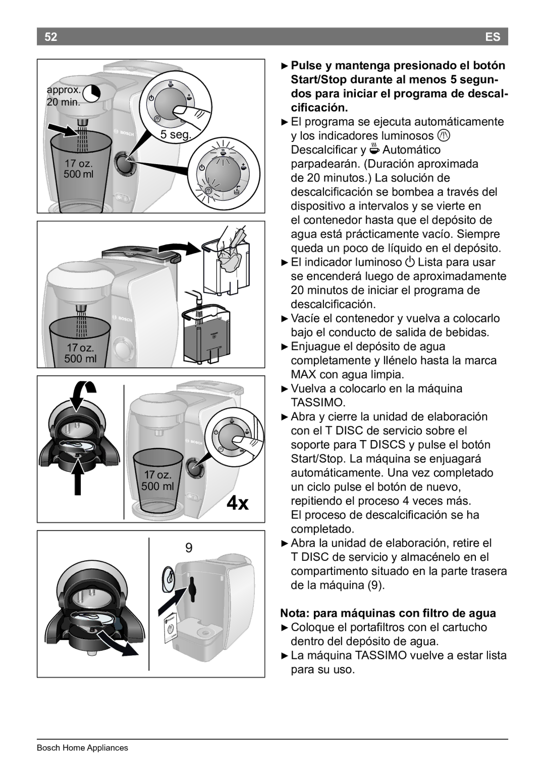 Bosch Appliances T45 instruction manual Seg 