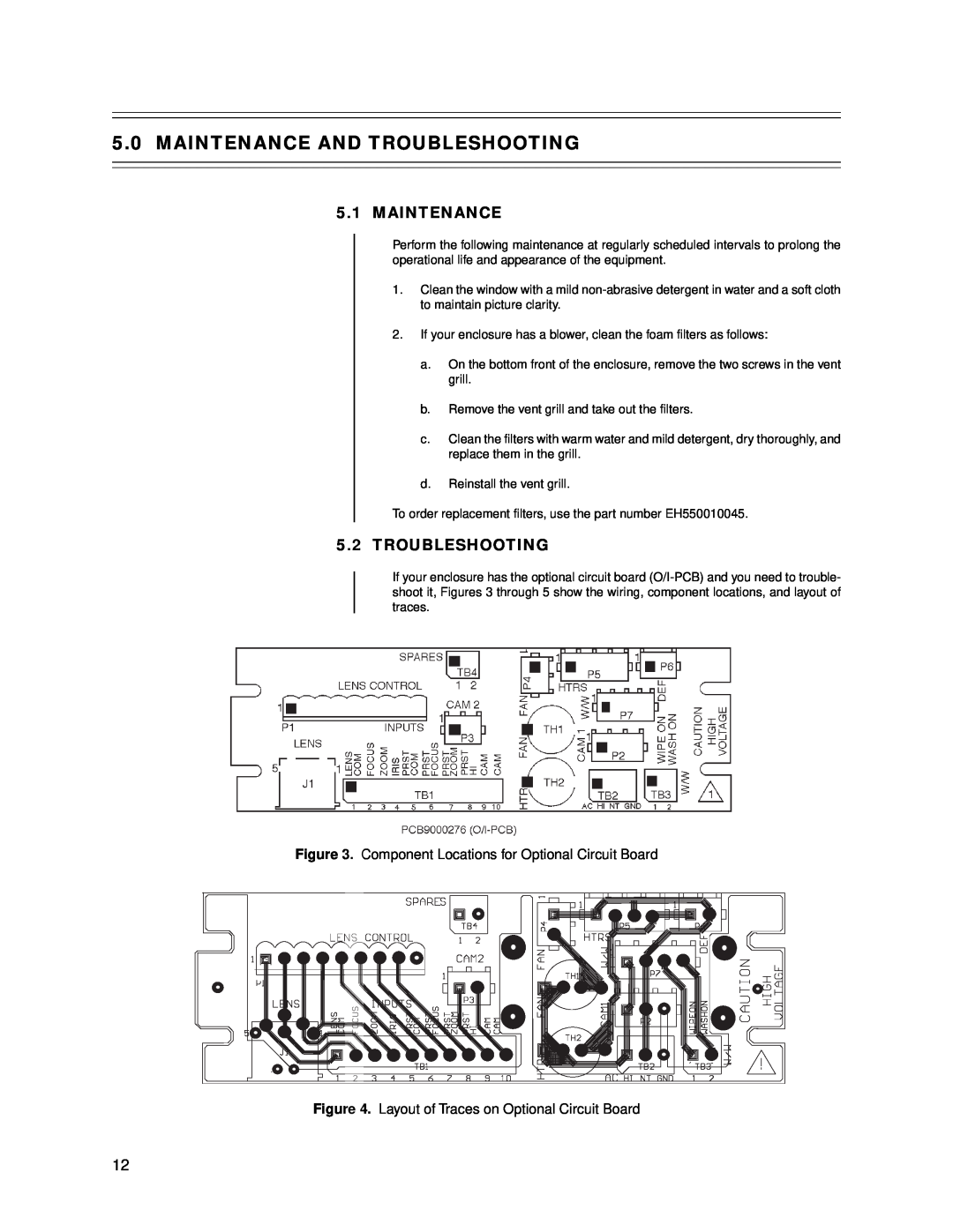 Bosch Appliances tc9346a instruction manual Maintenance And Troubleshooting, Component Locations for Optional Circuit Board 