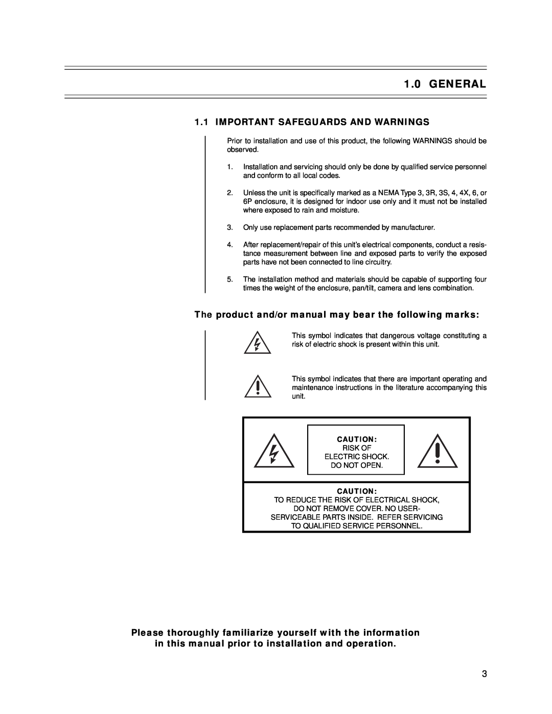 Bosch Appliances tc9346a General, Important Safeguards And Warnings, in this manual prior to installation and operation 