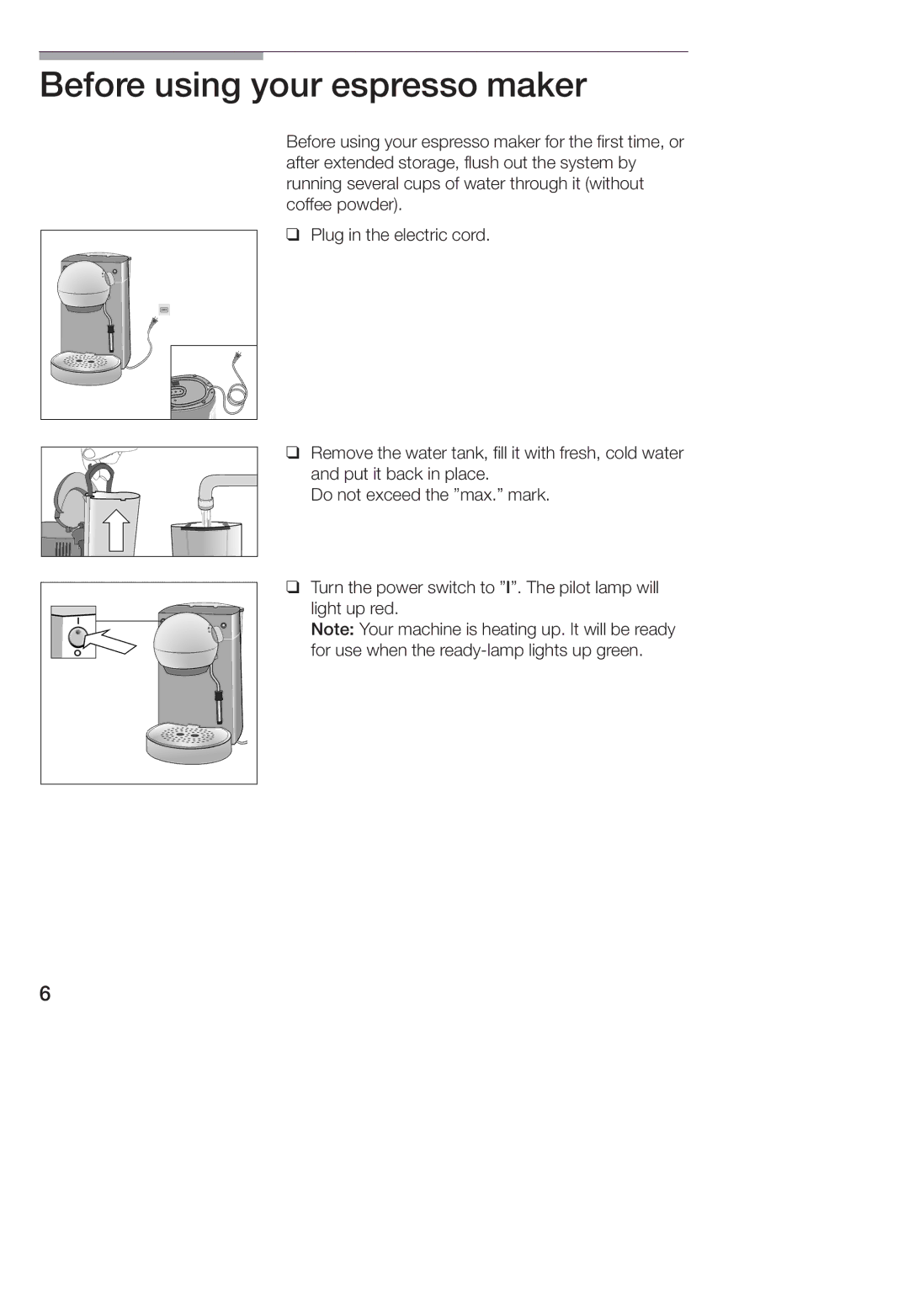 Bosch Appliances TCA 4101 UC manual 