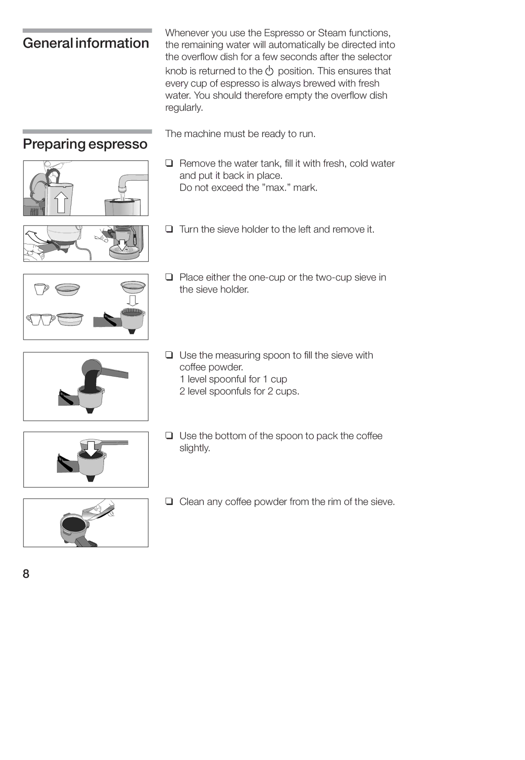 Bosch Appliances TCA 4101 UC manual 