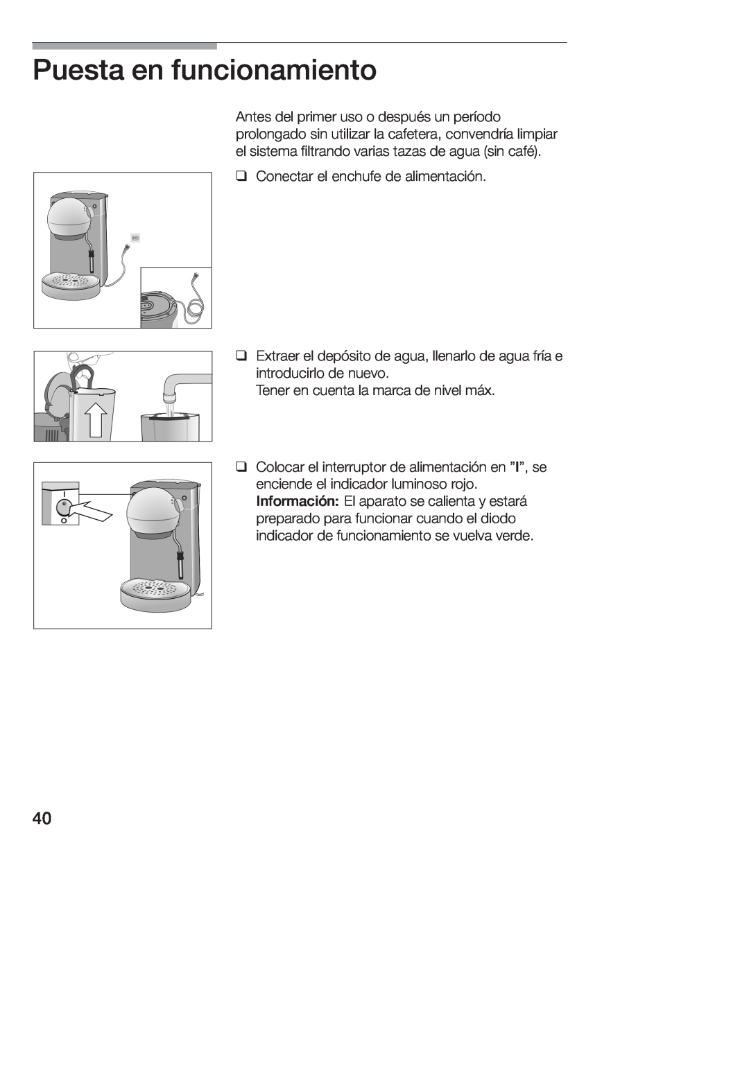 Bosch Appliances TCA 4101 UC manual q q q 