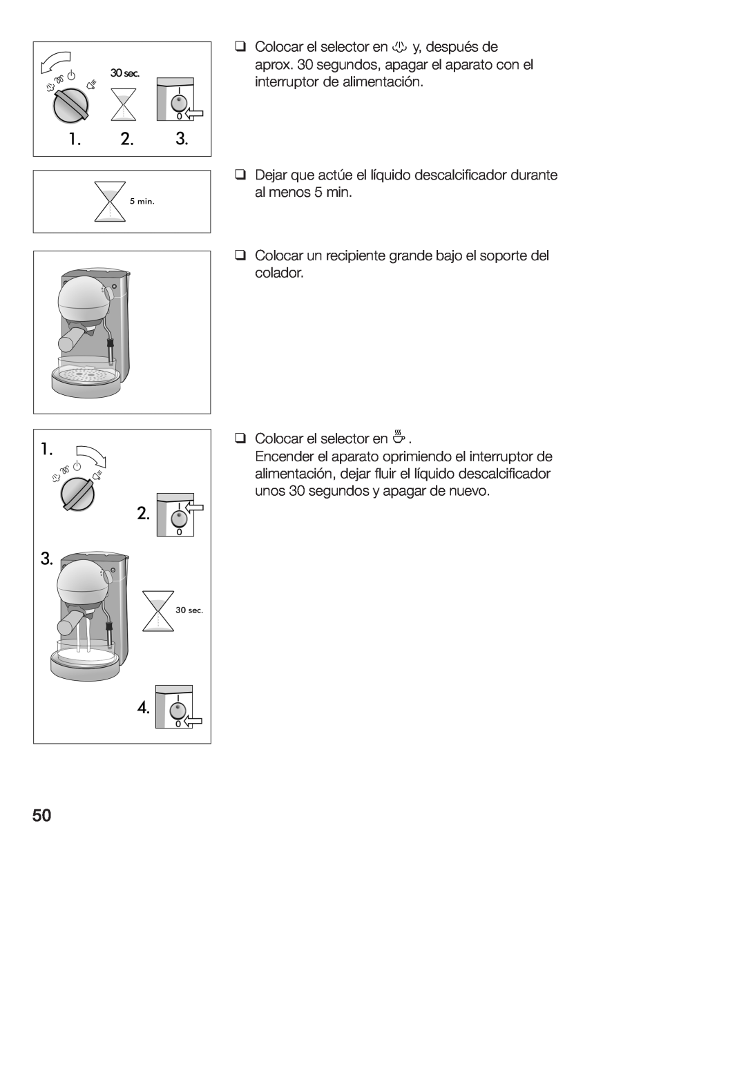 Bosch Appliances TCA 4101 UC manual q q q q 