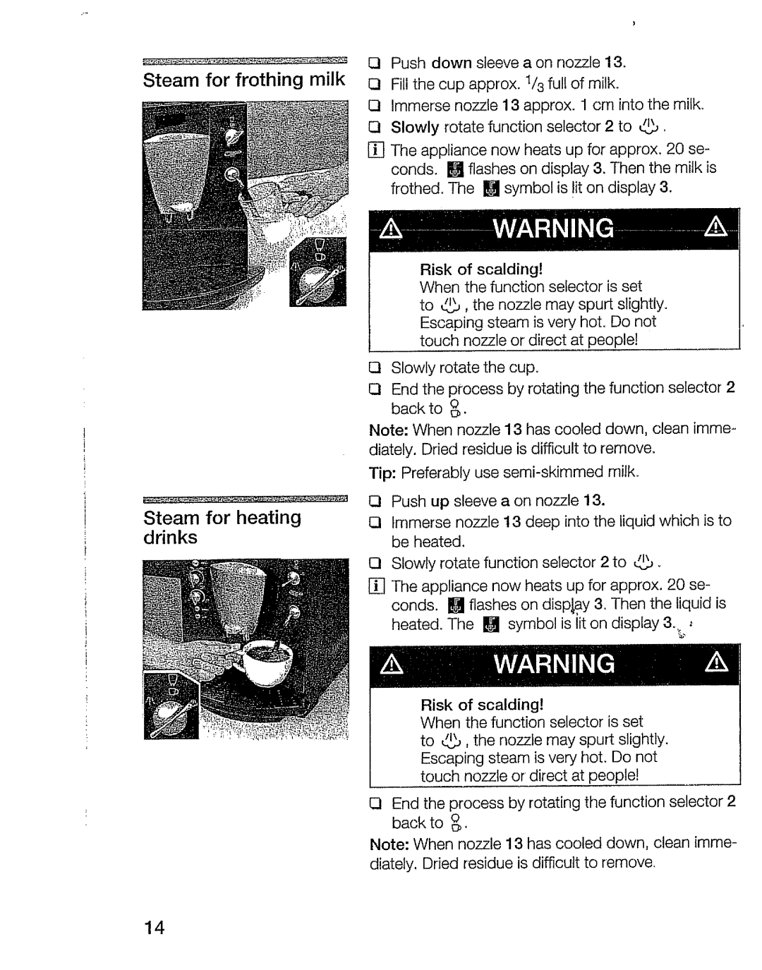 Bosch Appliances TCA 6001 UC manual 