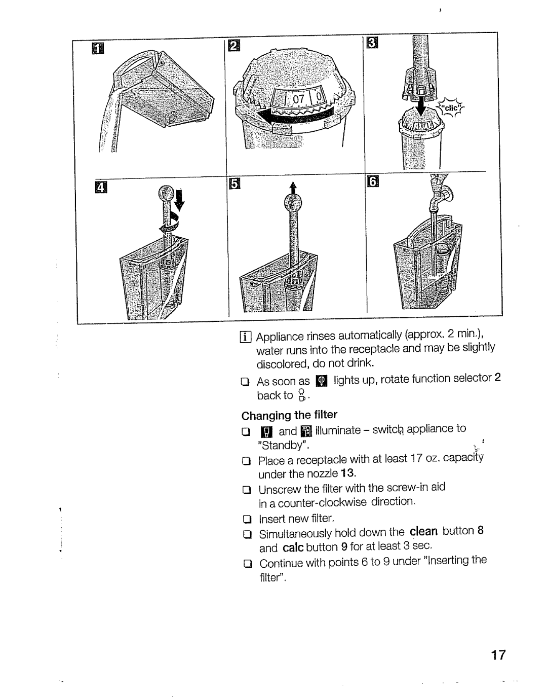 Bosch Appliances TCA 6001 UC manual 