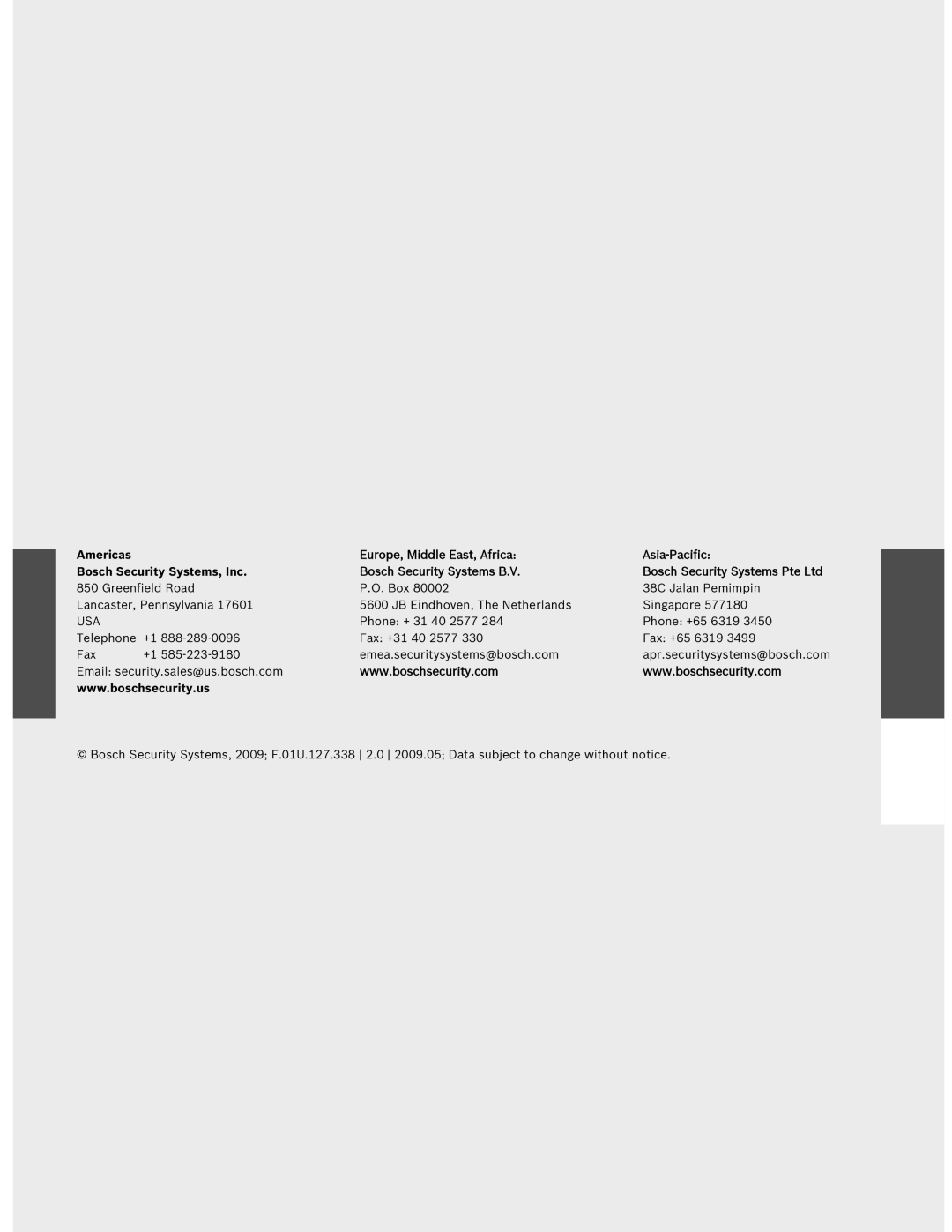 Bosch Appliances UML-191-90, UML-151-90, UML-171-90 user manual Usa 