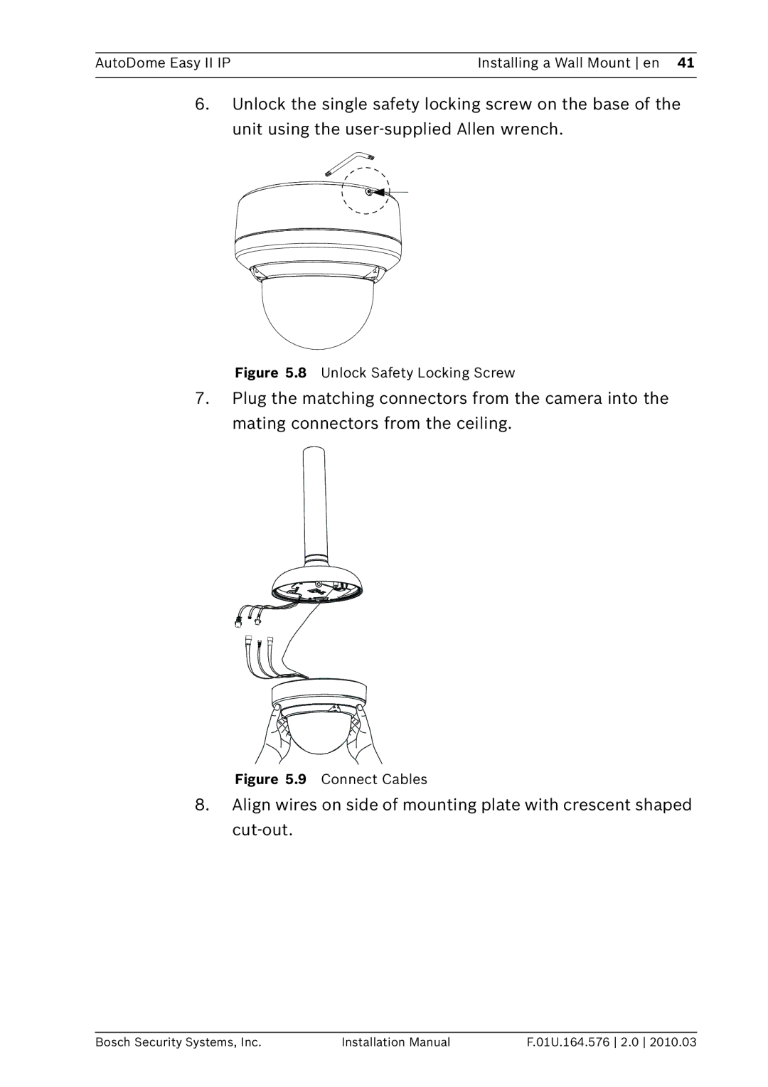 Bosch Appliances VEZ installation manual Connect Cables 