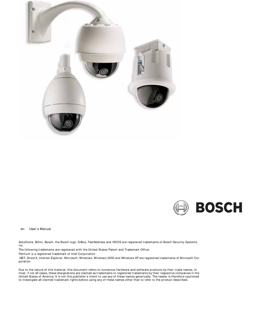 Bosch Appliances VG4-100 user manual 