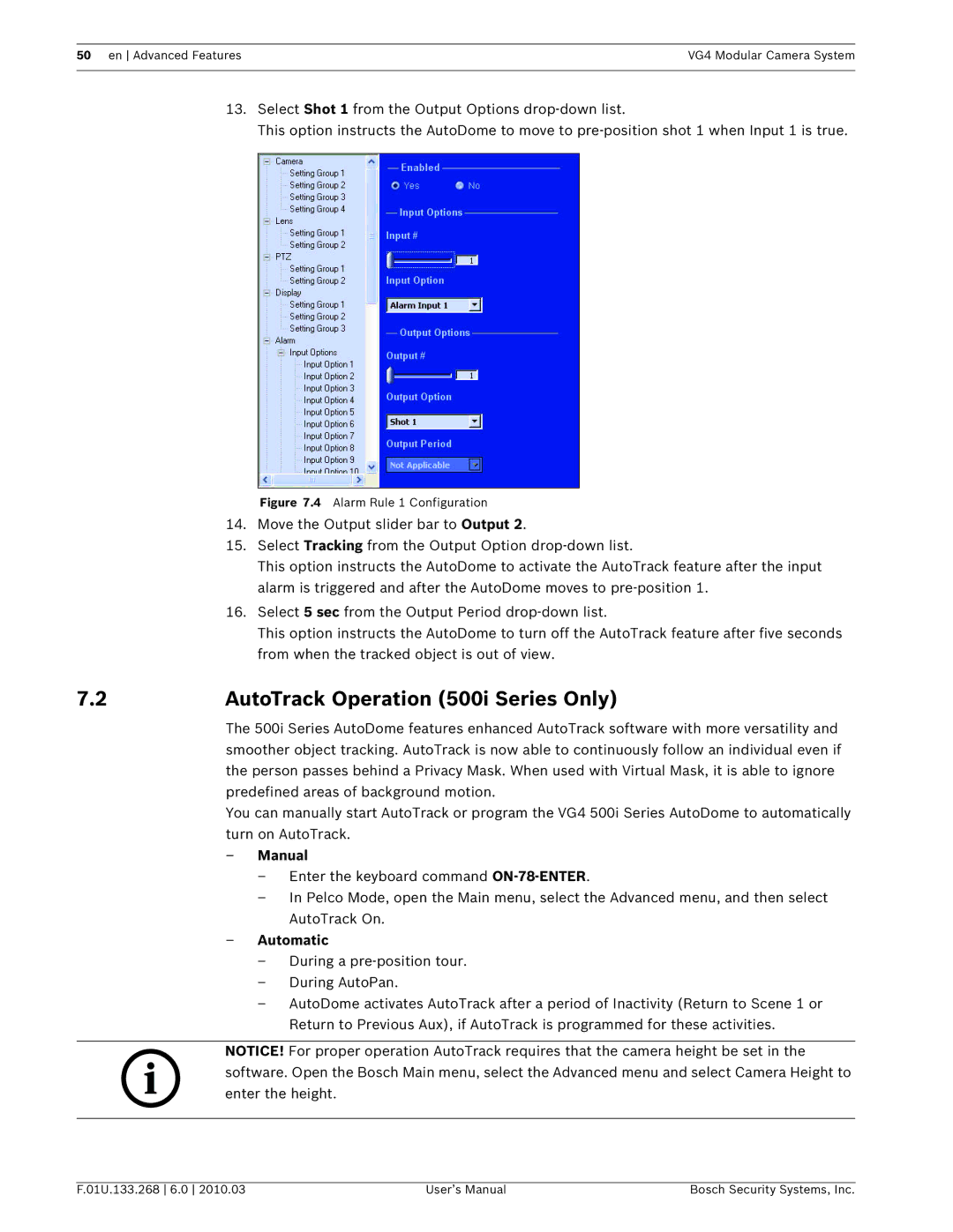 Bosch Appliances VG4-500I, VG4-200, VG4-300 user manual AutoTrack Operation 500i Series Only, Manual, Automatic 