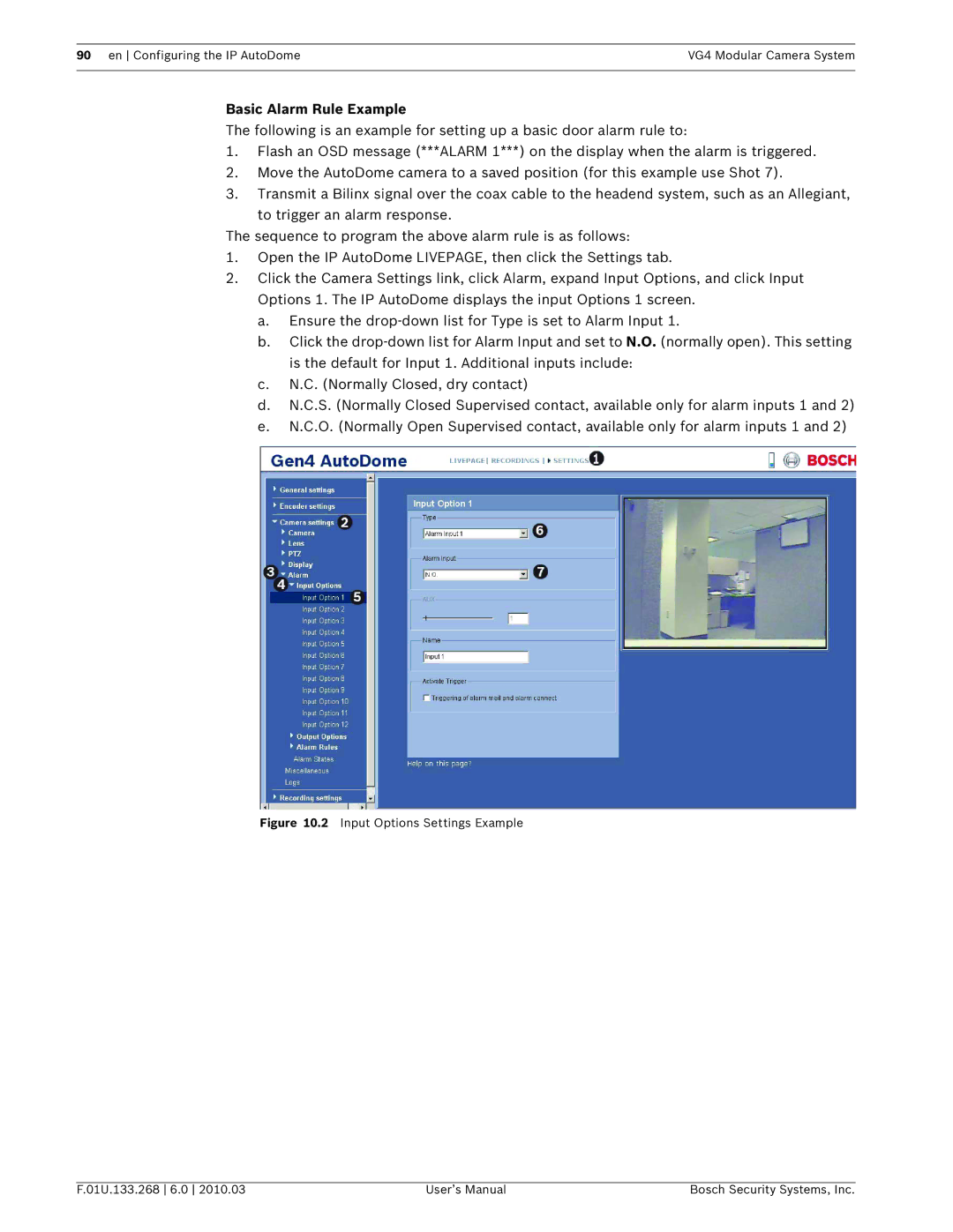 Bosch Appliances VG4-300, VG4-200, VG4-500I user manual Basic Alarm Rule Example 