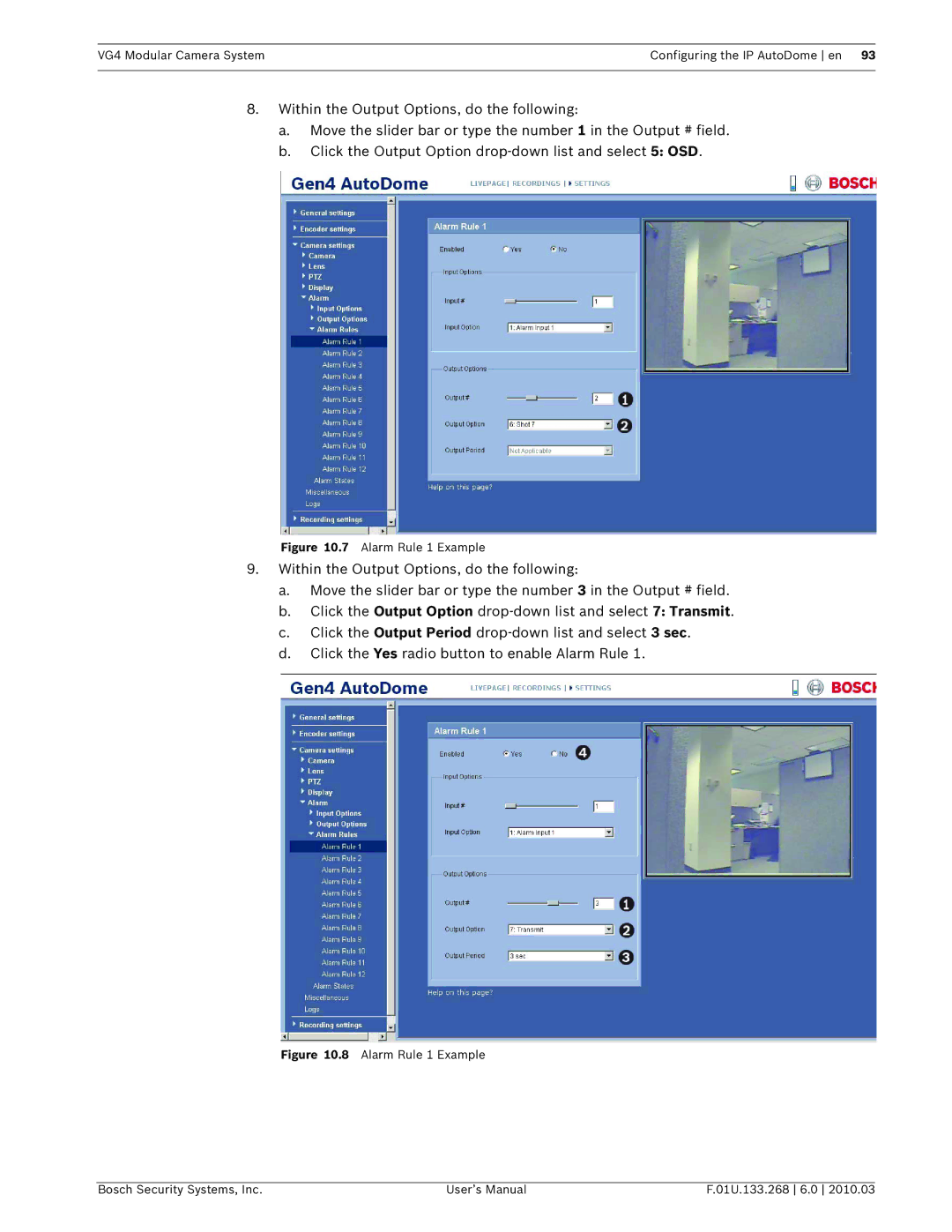 Bosch Appliances VG4-300, VG4-200, VG4-500I user manual Alarm Rule 1 Example 