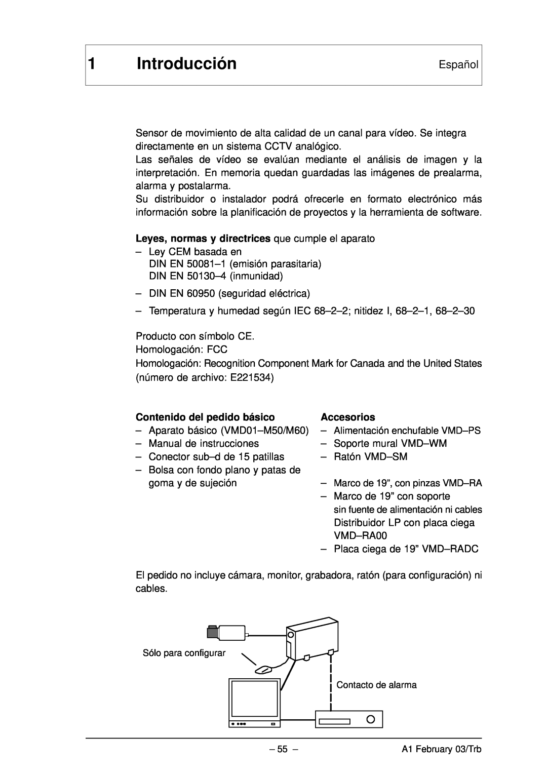 Bosch Appliances VMD01 M50 PAL, VMD01 M60 NTSC Introducción, Leyes, normas y directrices que cumple el aparato, Accesorios 