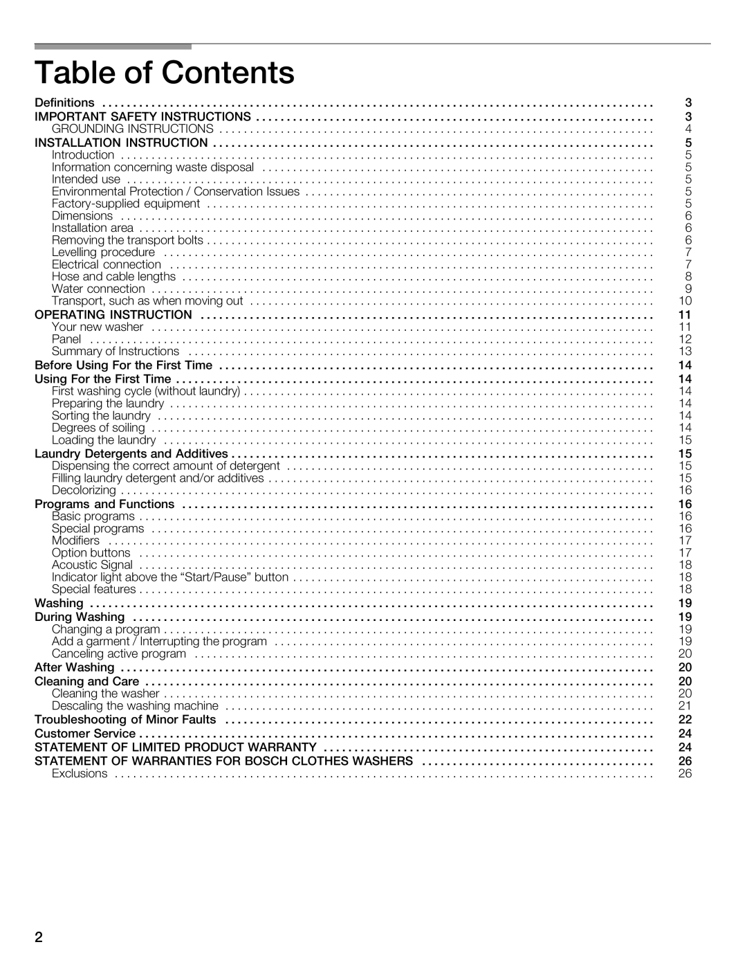 Bosch Appliances WFMC3301UC installation instructions 