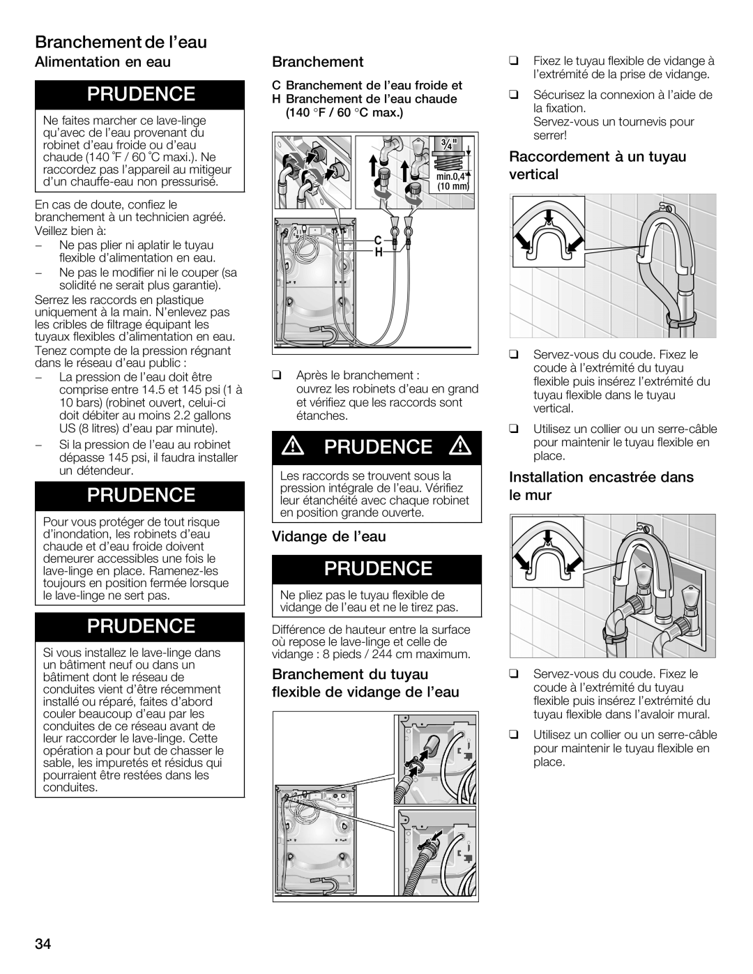 Bosch Appliances WFMC3301UC installation instructions 