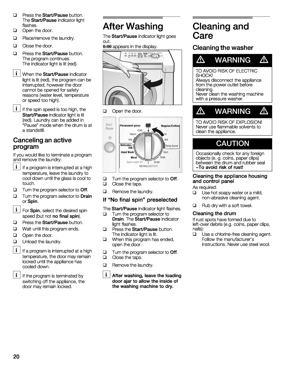 Bosch Appliances WFMC3301UC installation instructions i i i, q q q q q q q q 