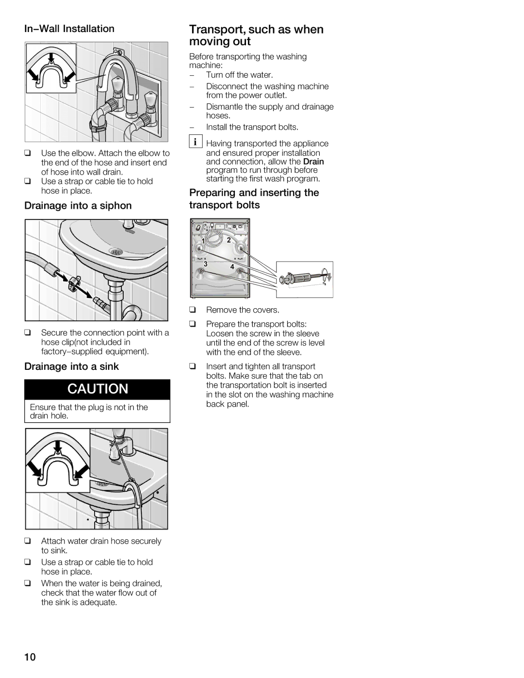 Bosch Appliances WFMC4301UC installation instructions 