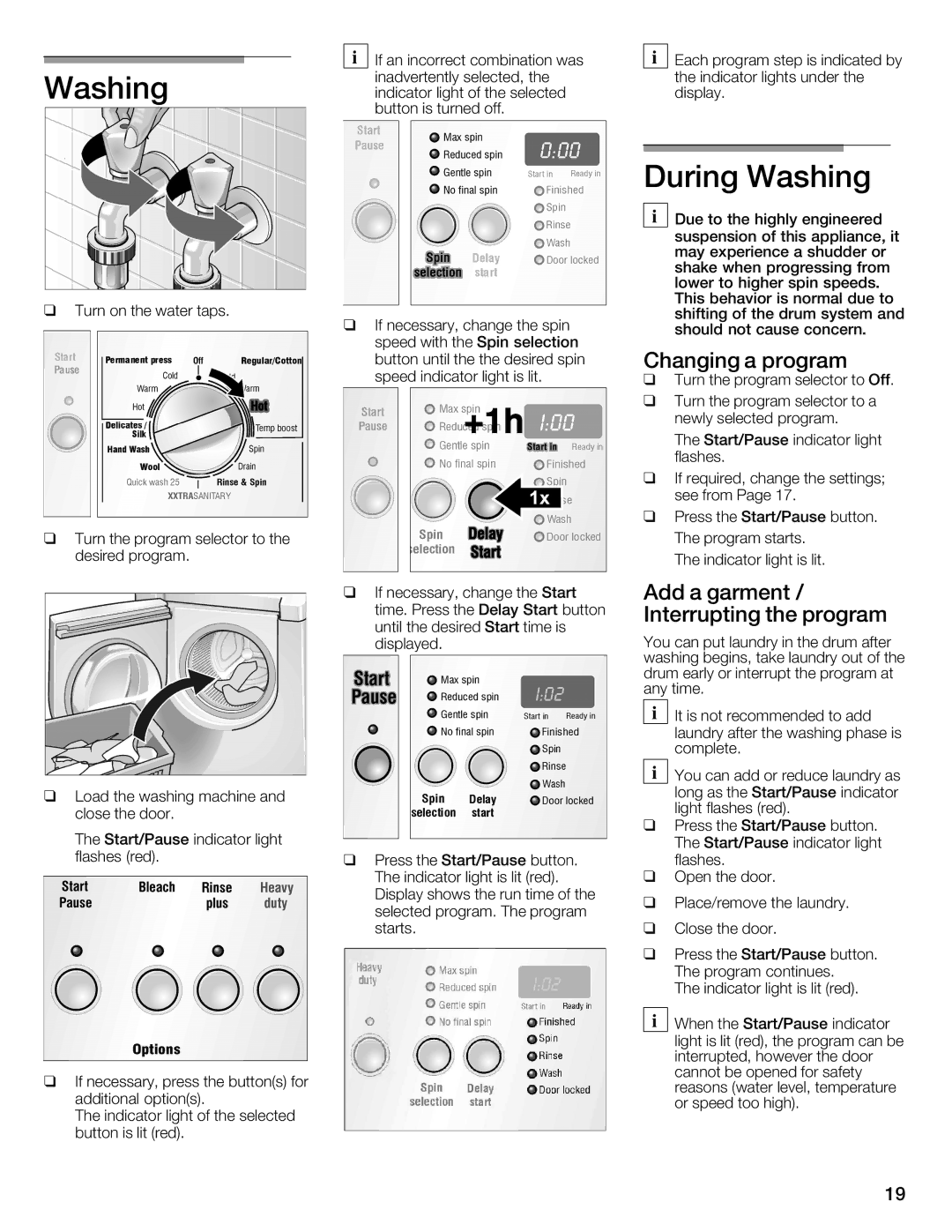 Bosch Appliances WFMC4301UC installation instructions Q q 