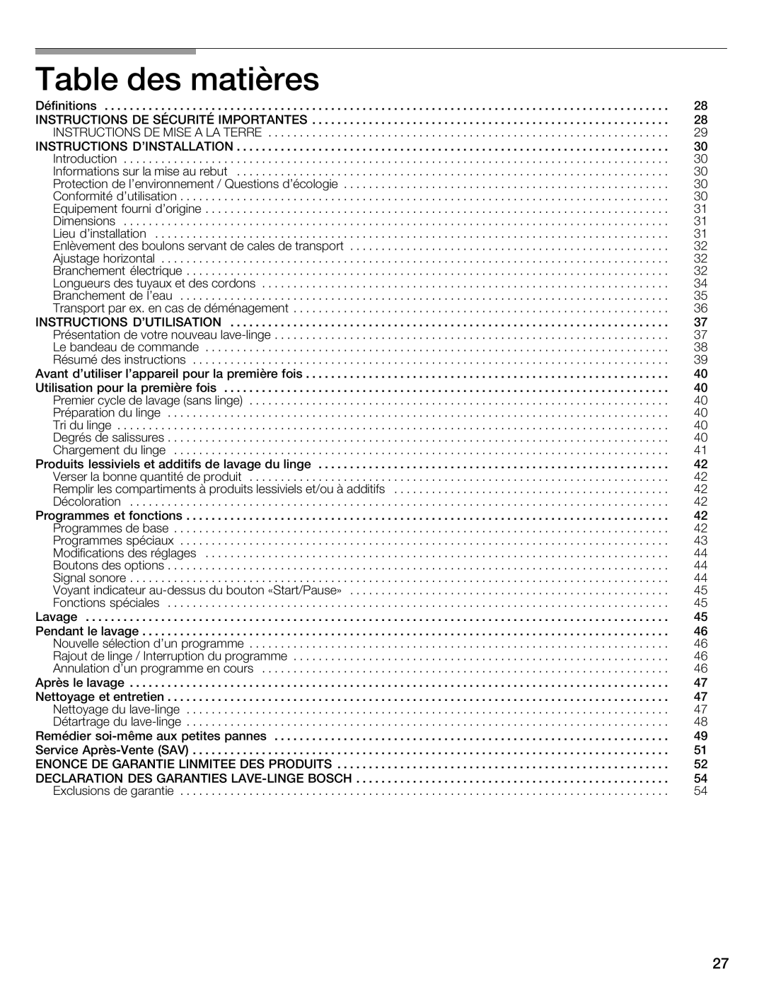 Bosch Appliances WFMC4301UC installation instructions 