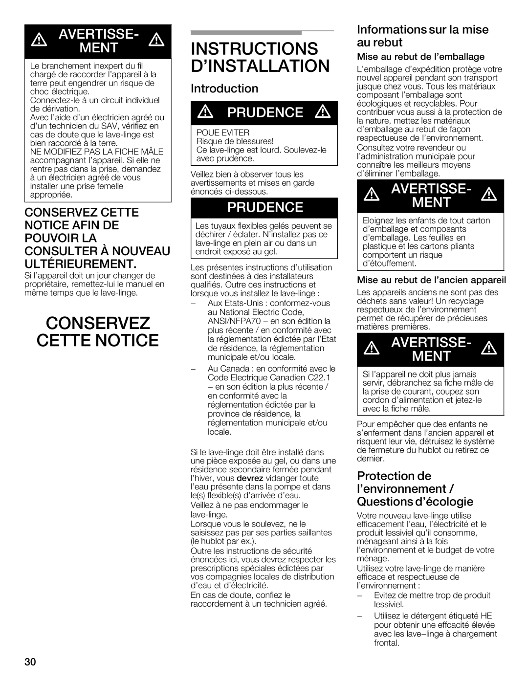 Bosch Appliances WFMC4301UC installation instructions 