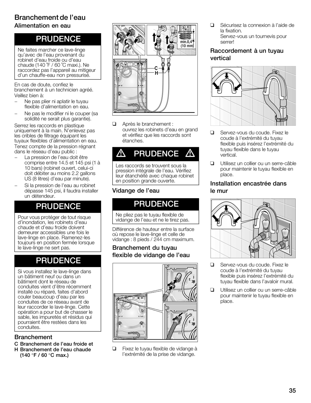 Bosch Appliances WFMC4301UC installation instructions 