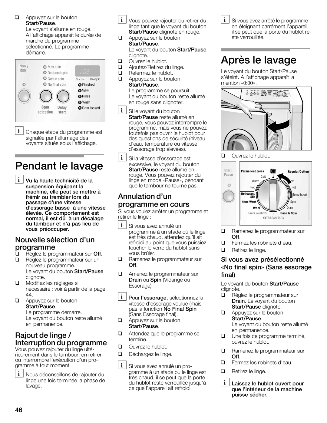 Bosch Appliances WFMC4301UC installation instructions Q q 