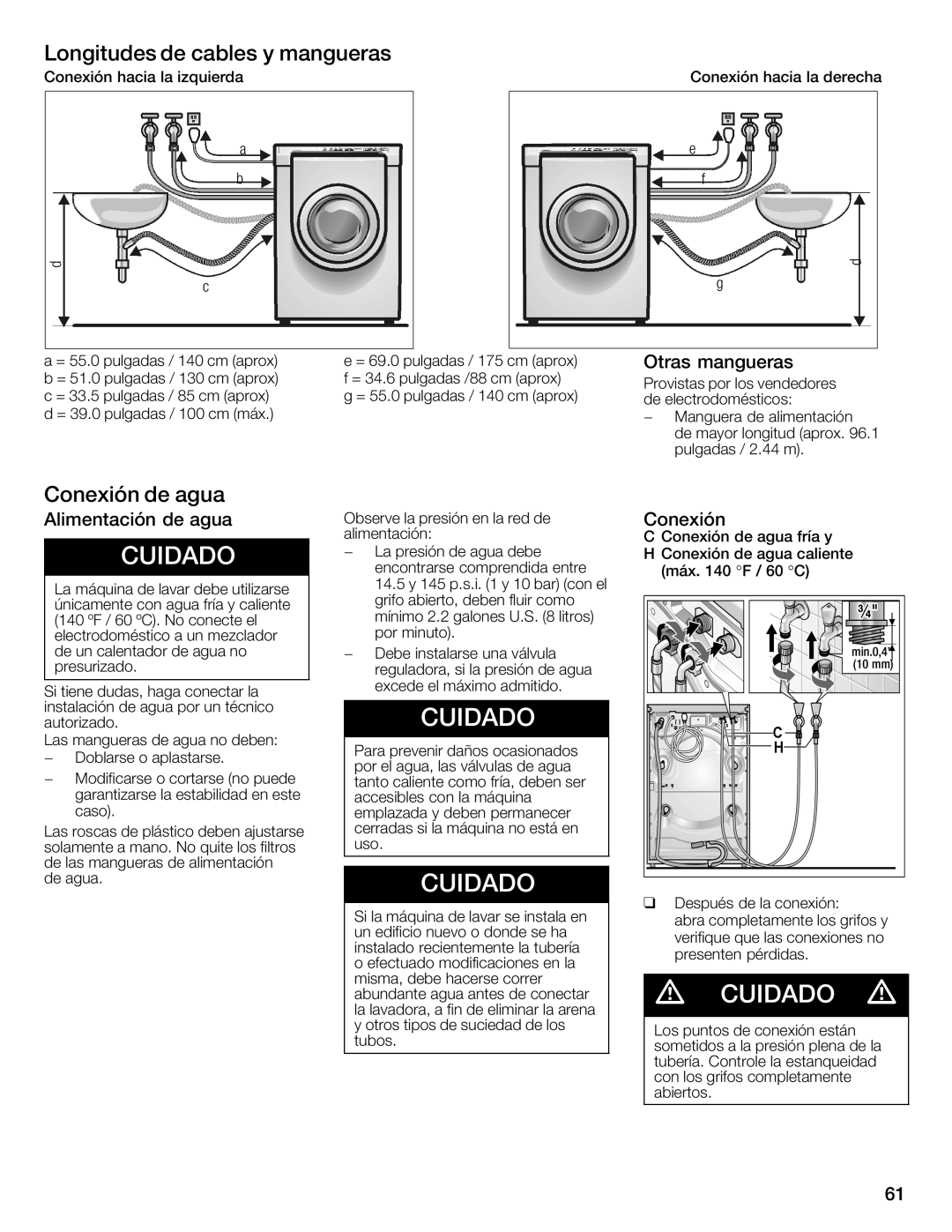 Bosch Appliances WFMC4301UC installation instructions 