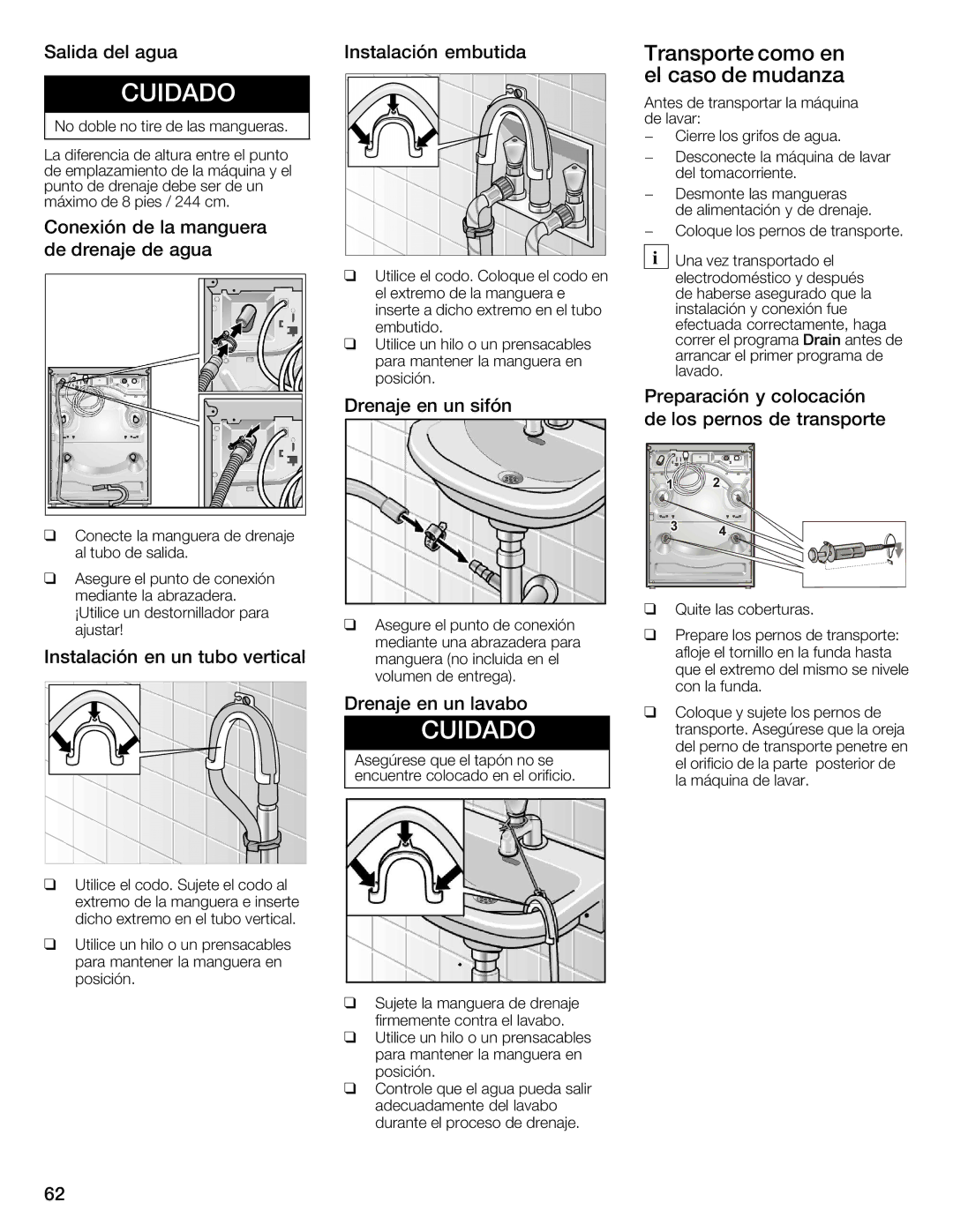 Bosch Appliances WFMC4301UC installation instructions 