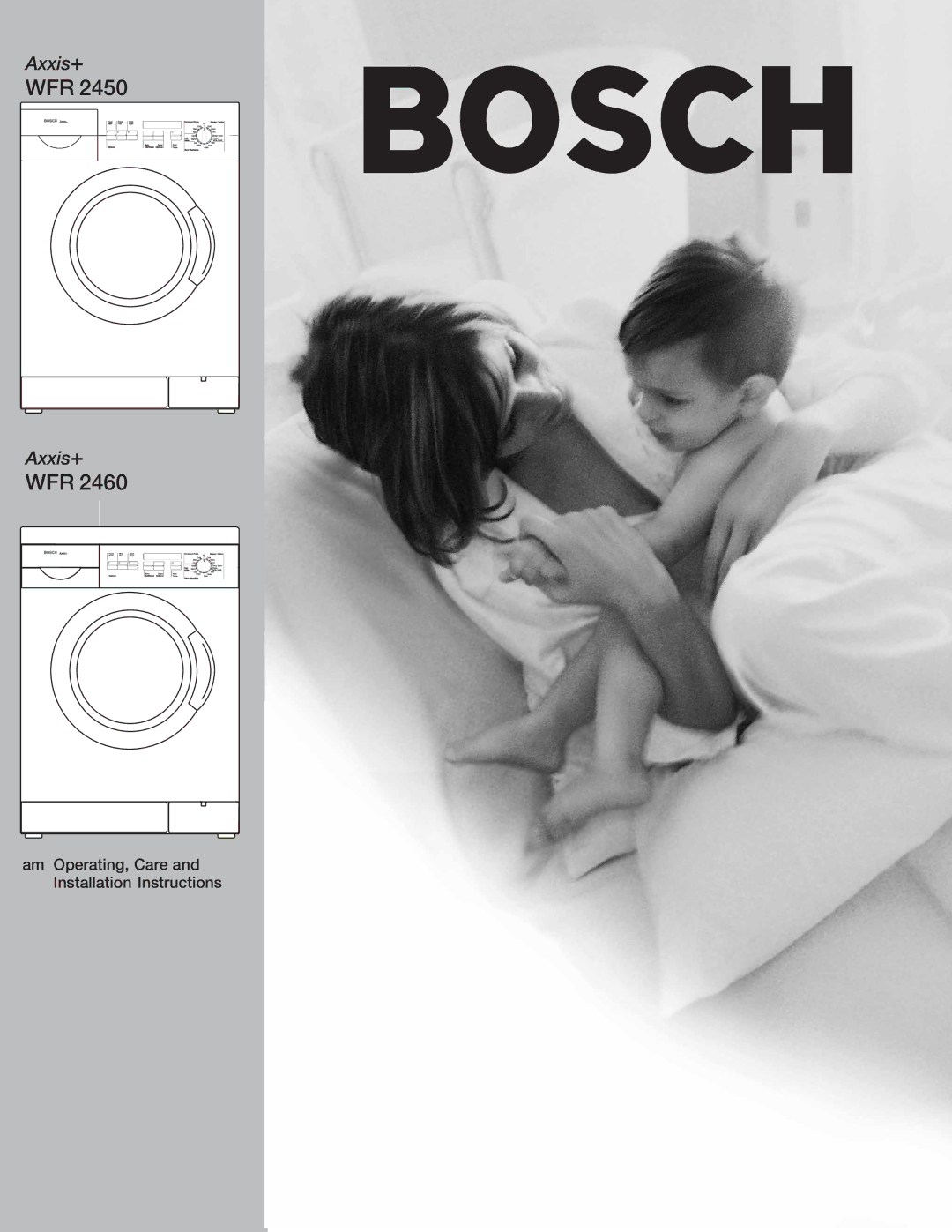 Bosch Appliances WFR 2450, WFR 2460 manual 