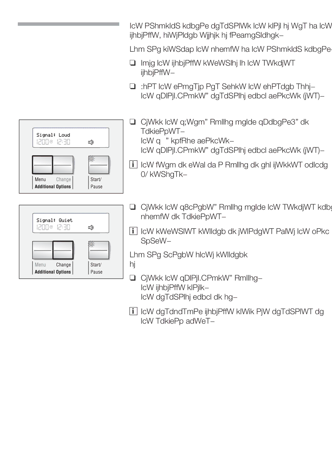 Bosch Appliances WFR 3230 instruction manual Signal 