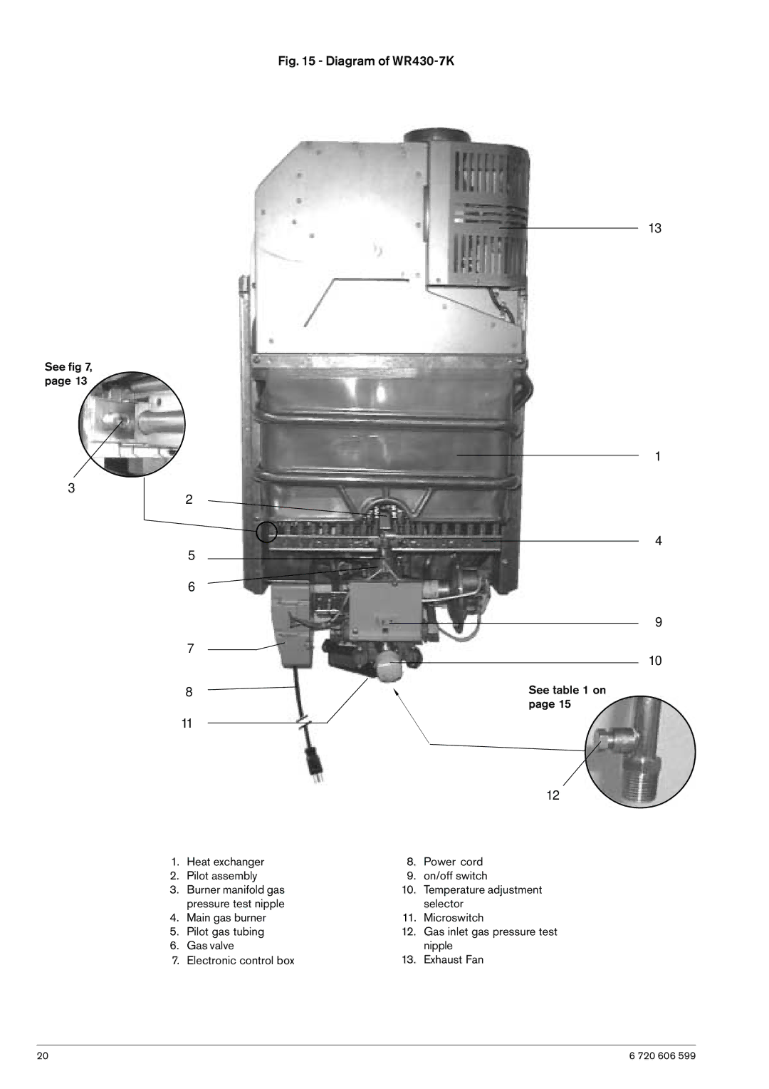 Bosch Appliances manual Diagram of WR430-7K 