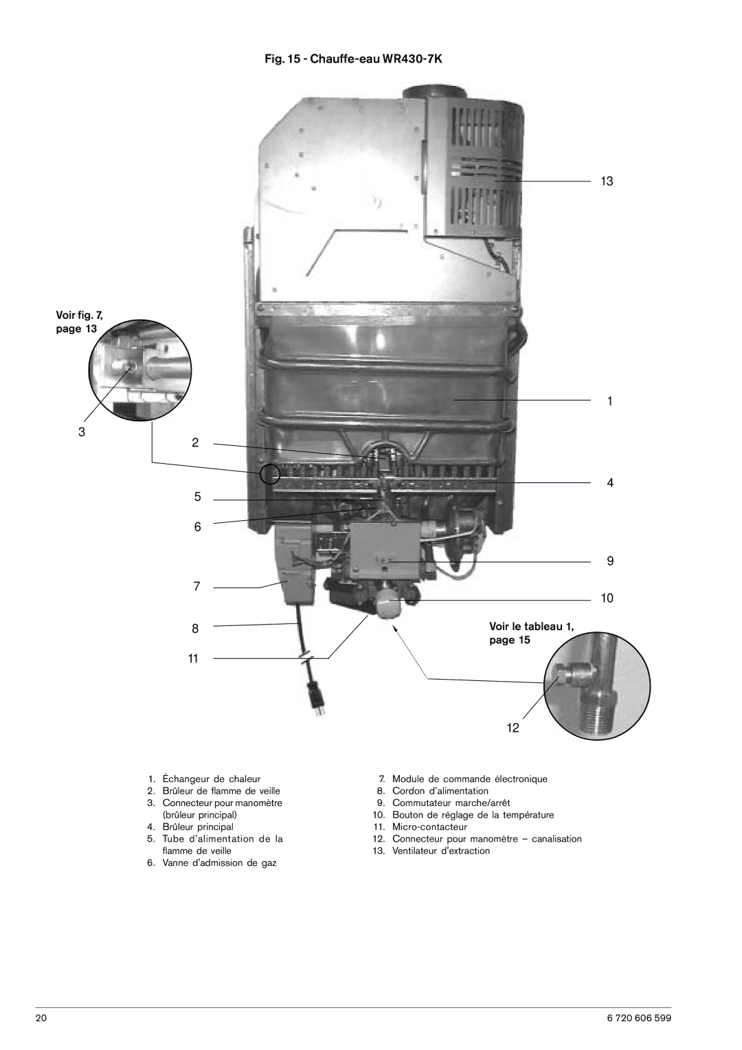 Bosch Appliances manual Chauffe-eau WR430-7K 