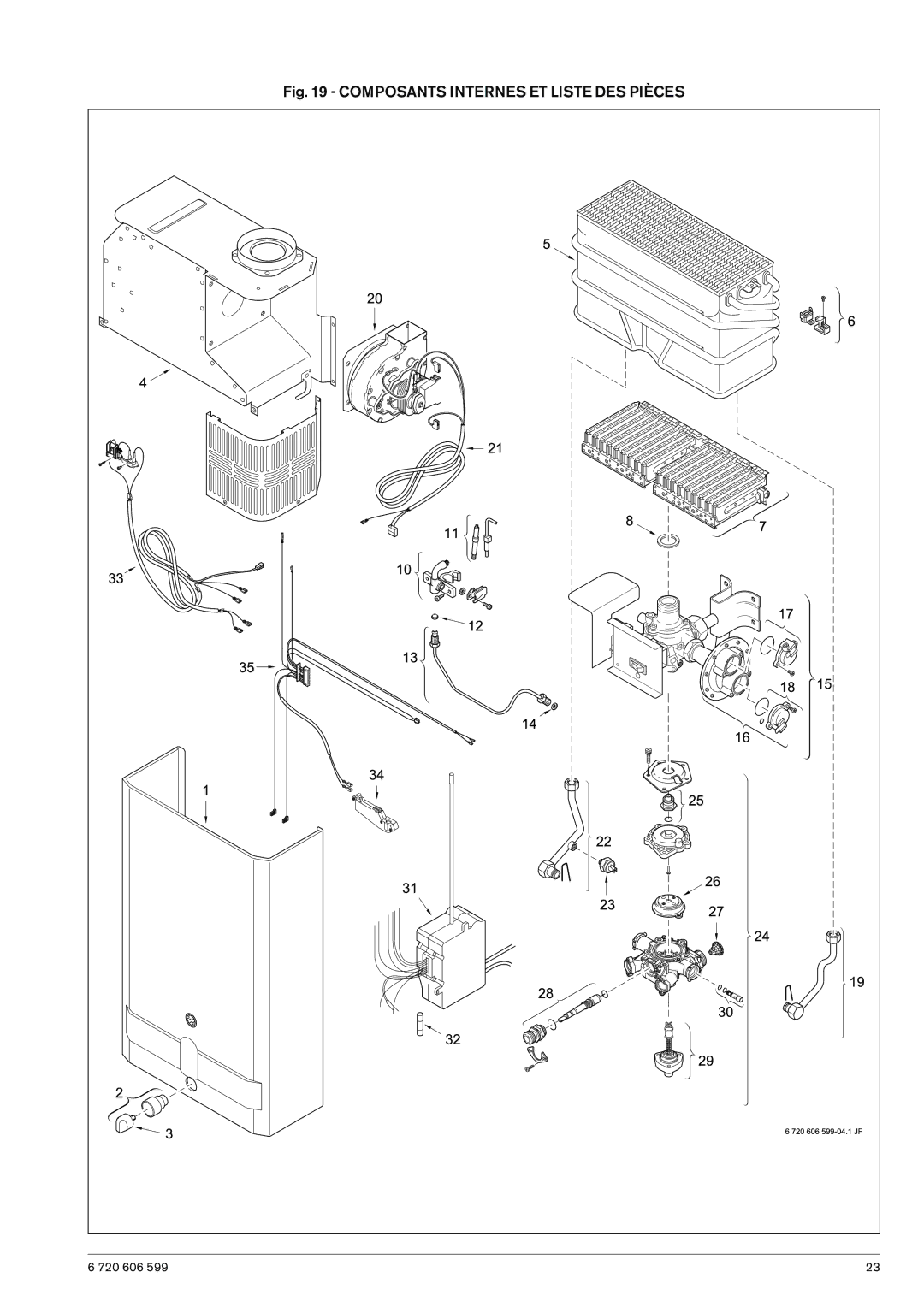 Bosch Appliances WR430-7K manual Composants Internes ET Liste DES Pièces 