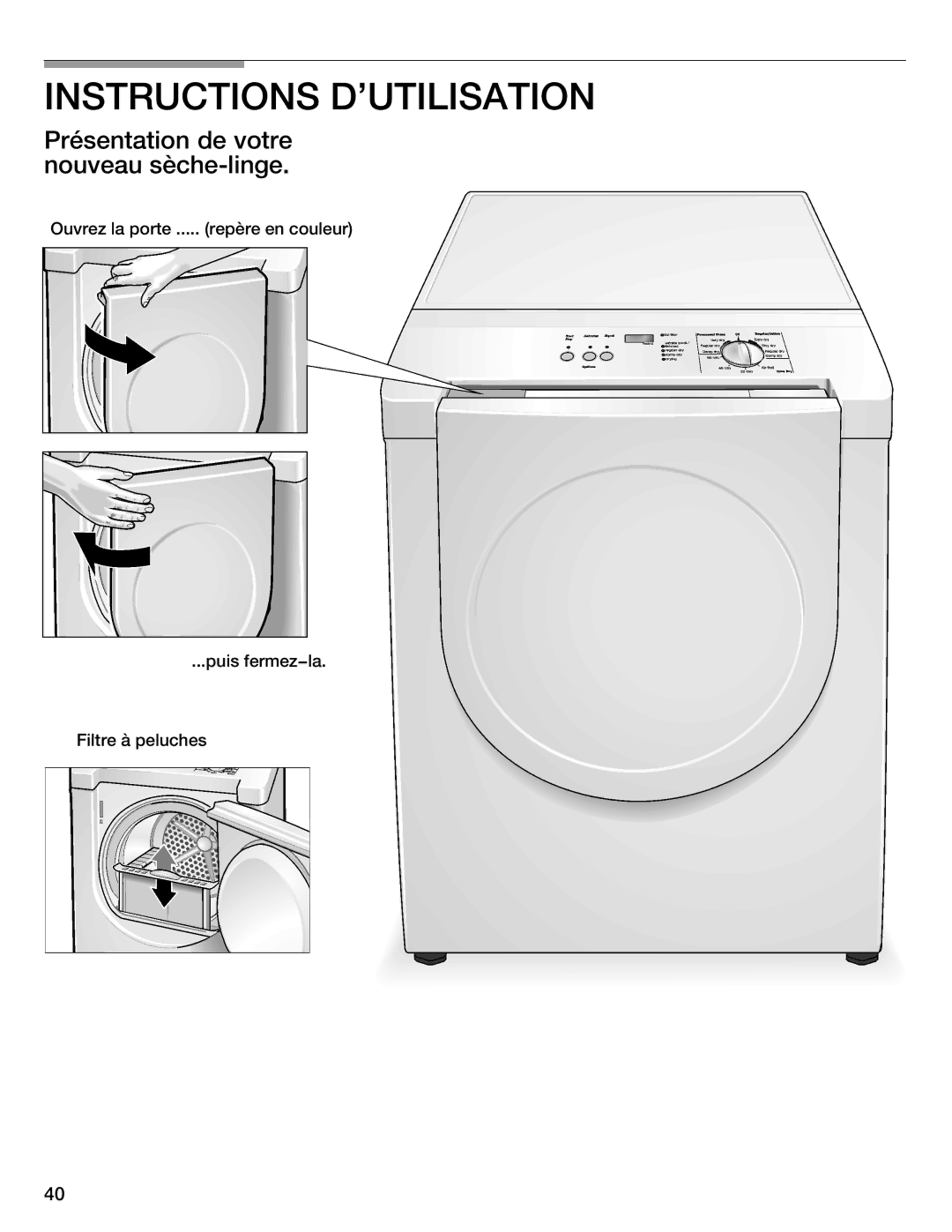 Bosch Appliances WTMC 3510UC, WTMC 3500UC Instructions Dutilisation, Présentation de votre nouveau sèchelinge 