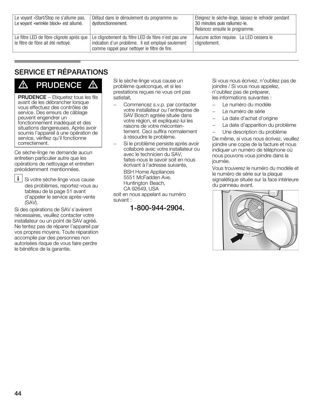 Bosch Appliances WTMC1501UC installation instructions 